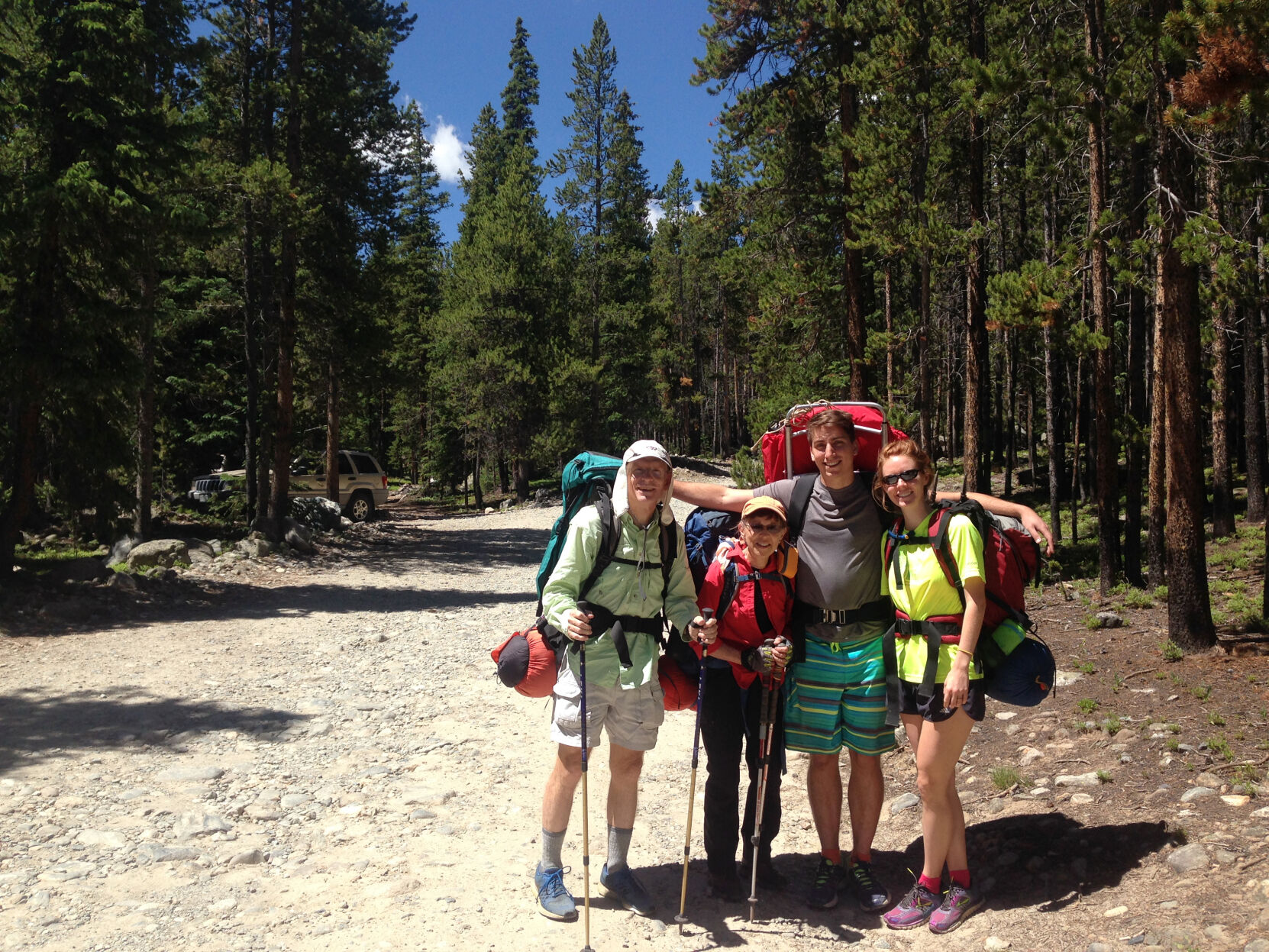 The Colters' hike in Colorado